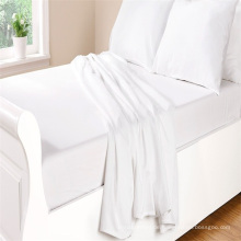 Bedding Hotel Hospital Verwenden Sie 100% Baumwollsatin Bettwäsche Set Weiß